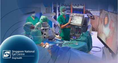Surgeons during surgery