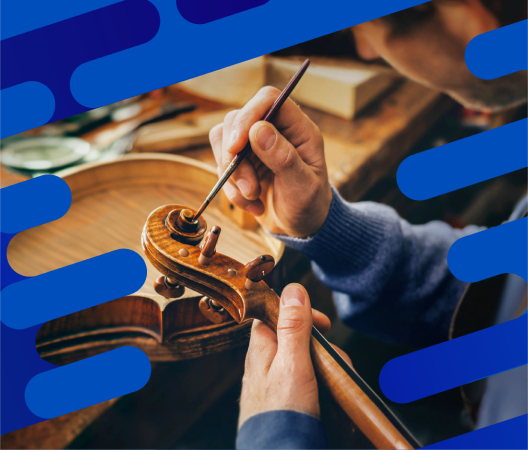 Person repairing the instrument