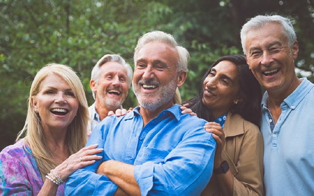 A group of elderly people