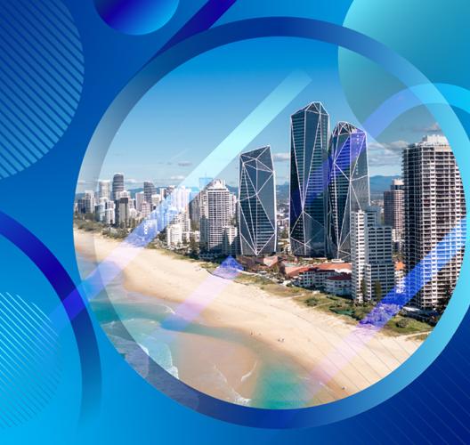 View on the beach and city