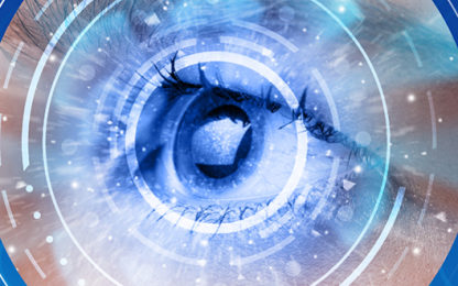close-up digital image of an eye