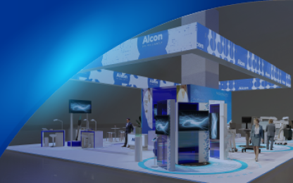 An image of the virtual Alcon Booth