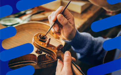 Person repairing the instrument