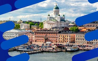 View of the Helsniki city