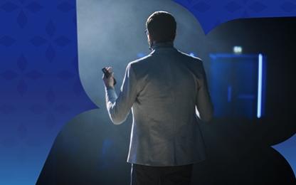 An image of a person giving a speech